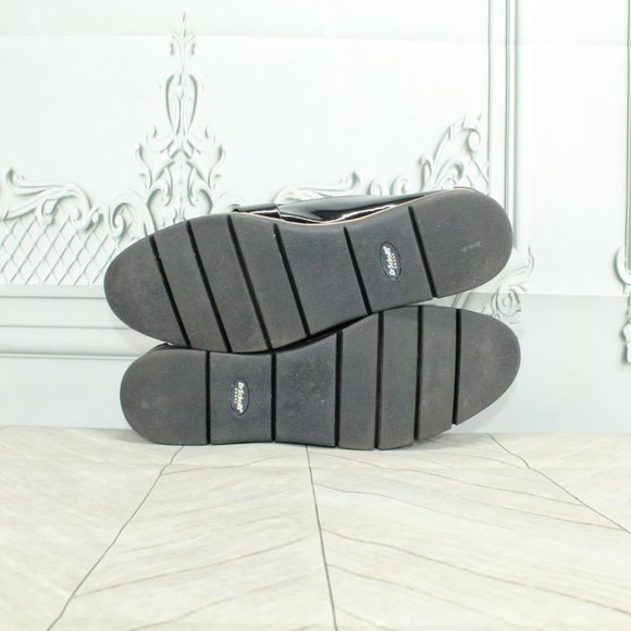 DR. SCHOLLS Black Leather Slides Slip On Flat Loafer Shoes Size 9 M - Picture 9 of 9